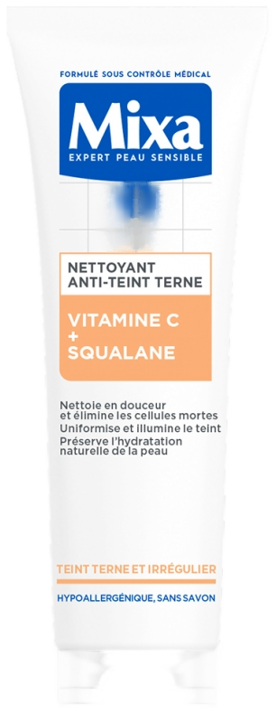 Mixa Nettoyant Confort Anti-Grise Mine Vitamine Cg + Squalane - 150 ml