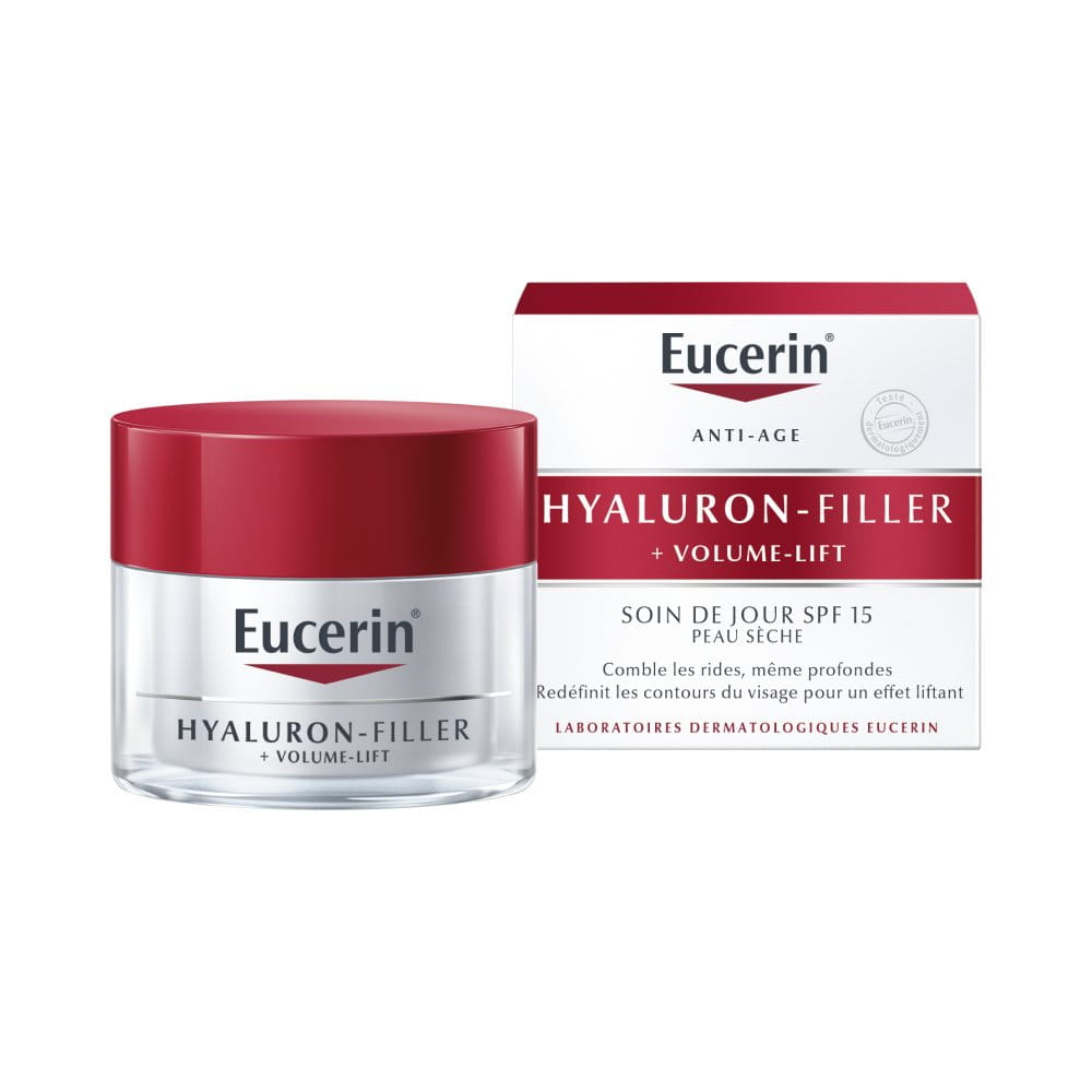 Eucerin Hyaluron-Filler + Volume-Lift Soin de Jour SPF15 Peaux Seches - 50 ml