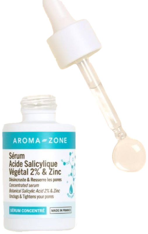 Aroma Zone Sérum concentré Acide salicylique végétal 2% & Zinc 30 ml
