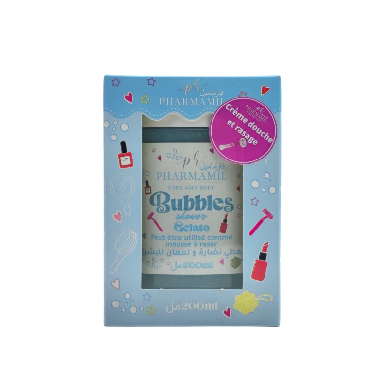 Pharmamil Bubbles Shower Gelato 200 ml (variante bleue)