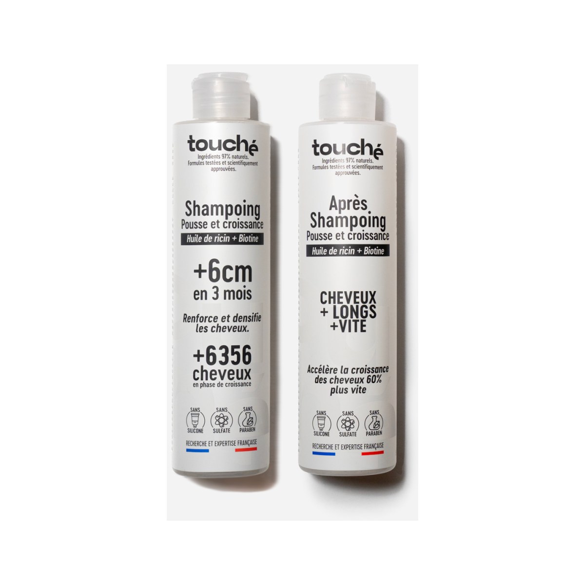 Touché Pack Shampooing et Après-Shampooing Pousse et Croissance 250 ml + 250 ml — vue 2