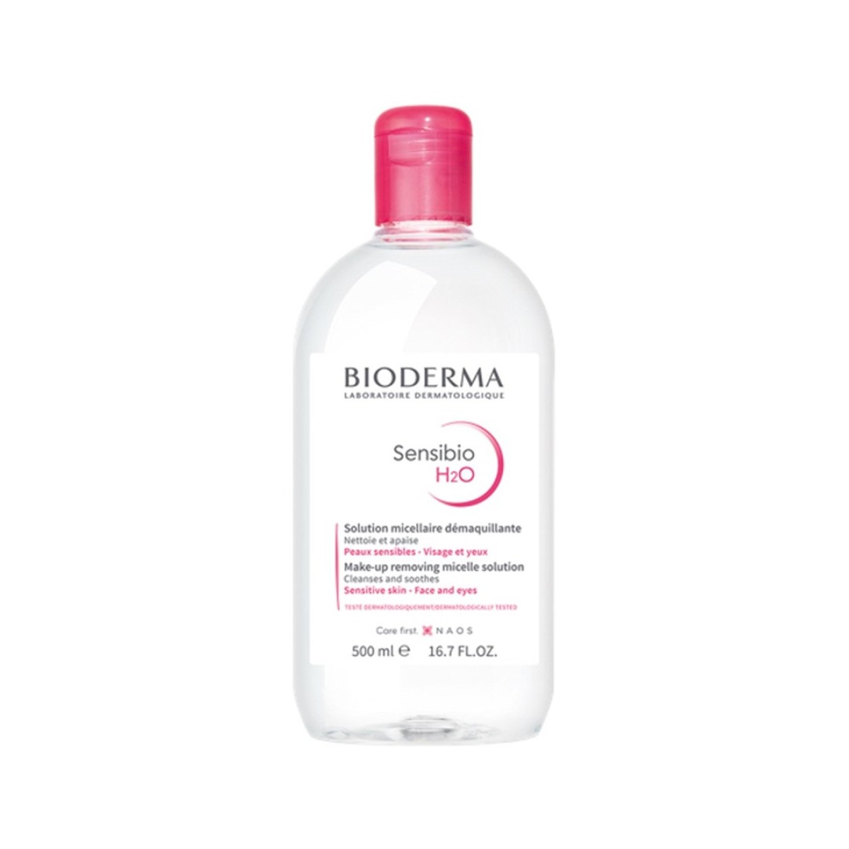 Bioderma Sensibio H2O - Eau micellaire demaquillante peaux sensibles - 500 ml
