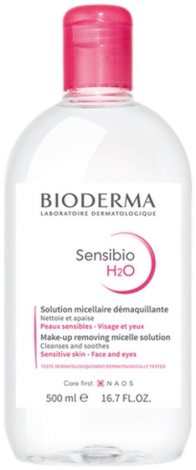 Bioderma Sensibio H2O - Eau micellaire demaquillante peaux sensibles - 500 ml