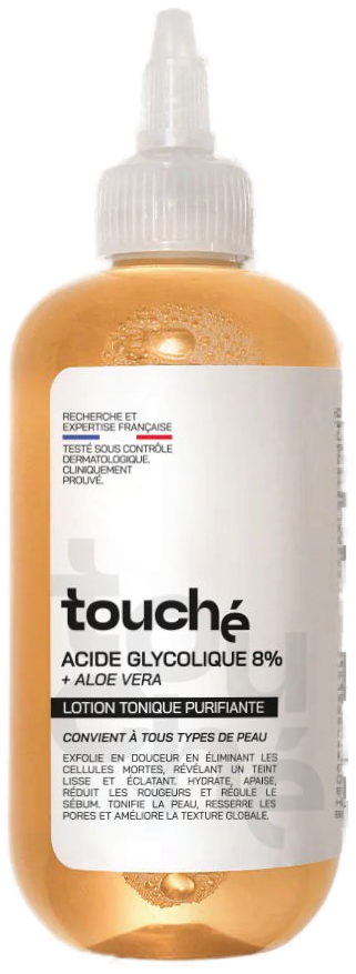 Touché Acide Glycolique Lotion Tonique Purifiante 8% 250 ml
