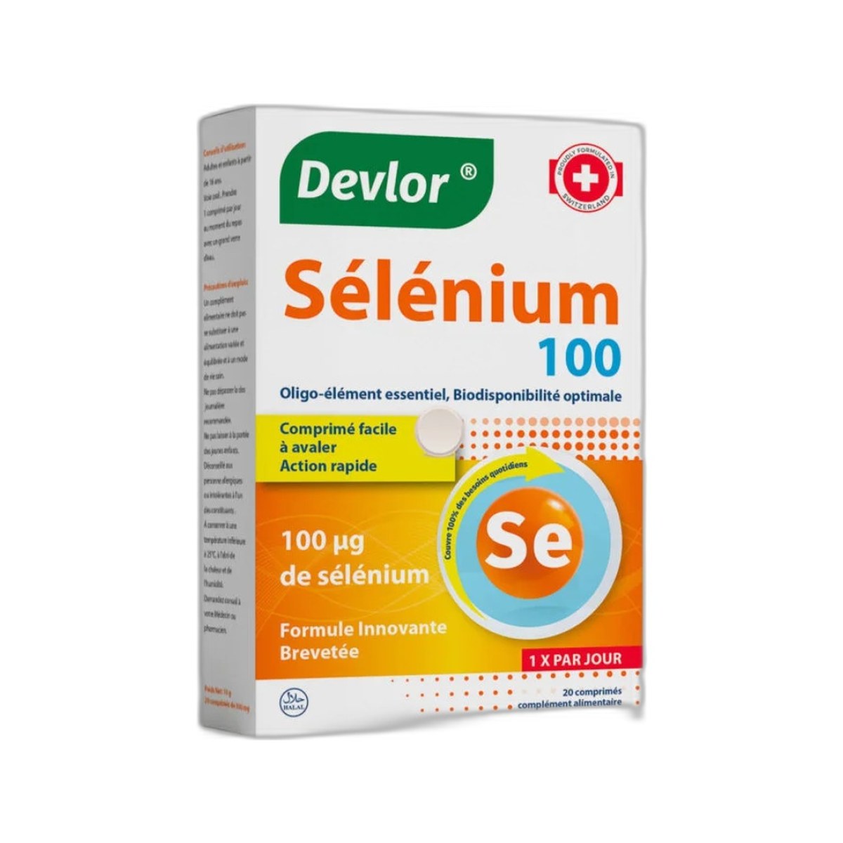 Devlor Sélénium 100 µg - 20 comprimés