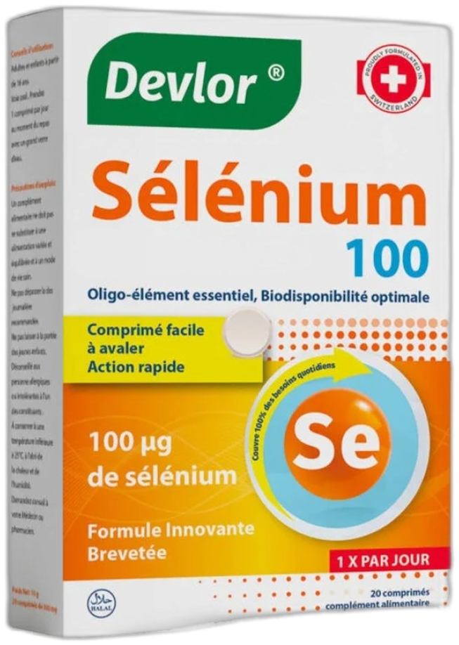 Devlor Sélénium 100 µg - 20 comprimés