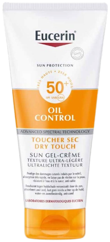 EUCERIN Sun Oil Control SPF50+ Gel-Crème Corps Toucher Sec 200 ml