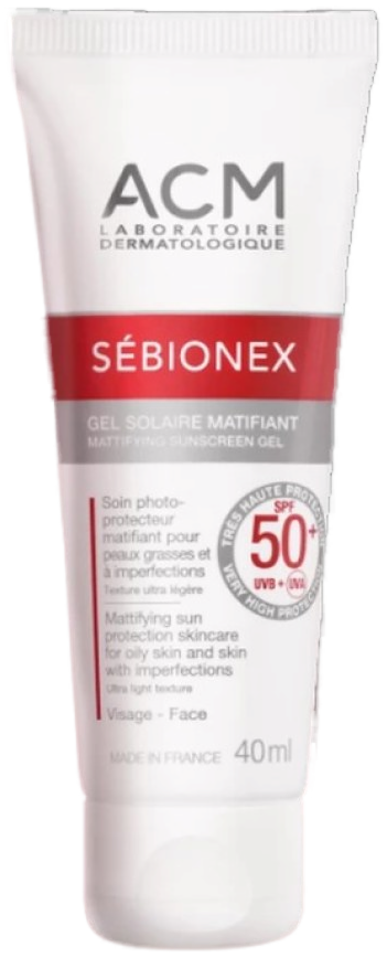 ACM Sébionex Gel Solaire Matifiant SPF50+ 40 ml
