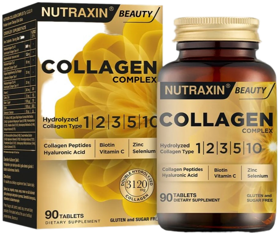 Nutraxin Beauty Collagen Complex - 90 comprimés