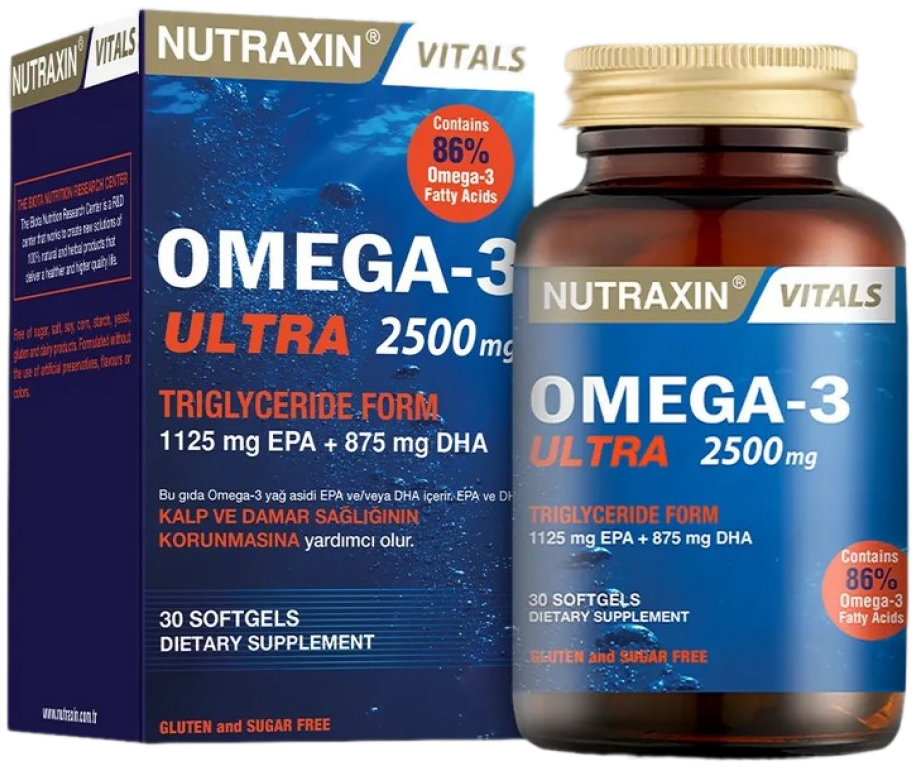 Nutraxin Oméga-3 Ultra 2500 mg - 30 capsules