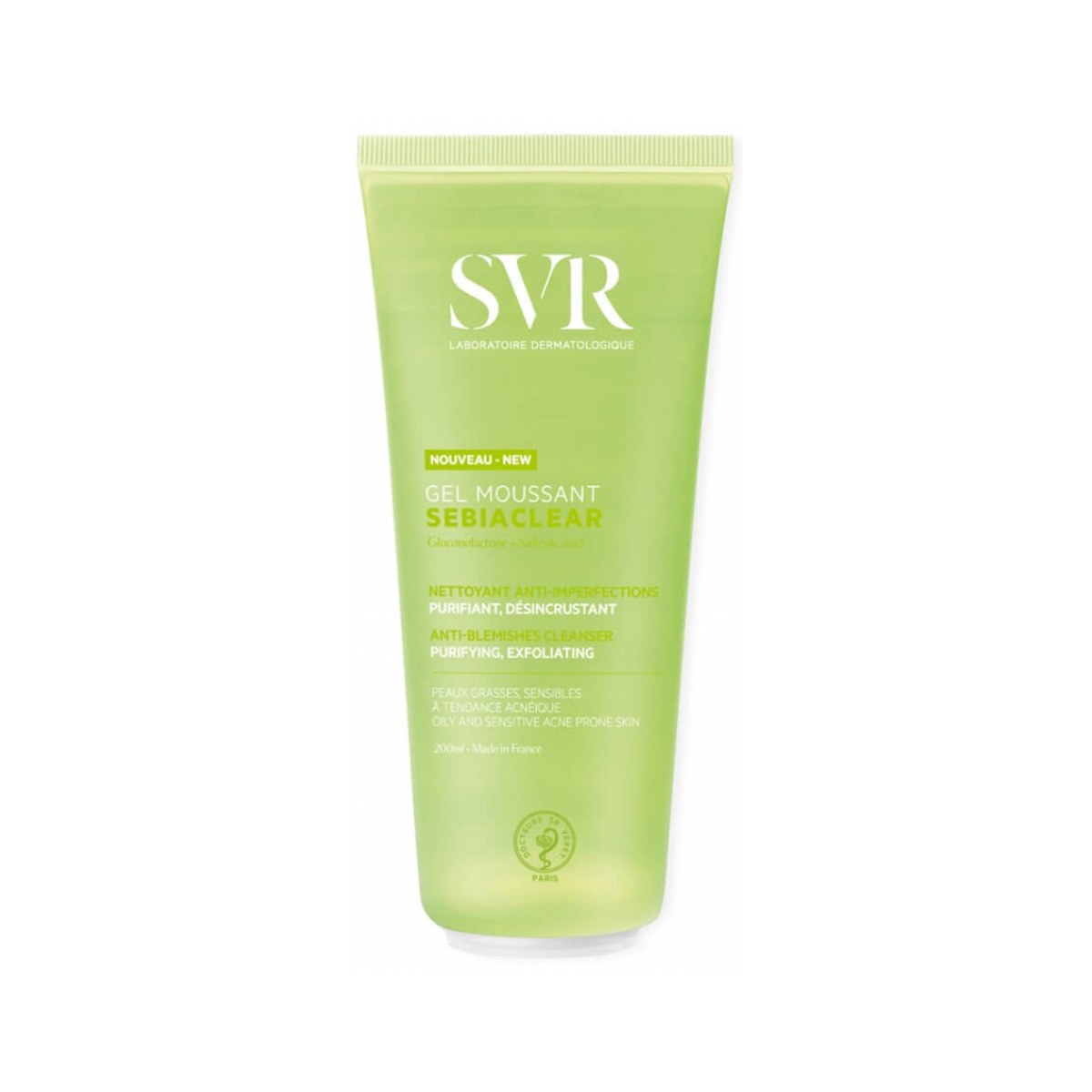 SVR Gel Moussant Sebiaclear Nettoyant Anti-Imperfections 200 ml