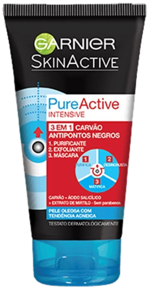 Garnier SkinActive Pure Active Charbon - Masque Peel-Off Anti-Points Noirs 50 ml