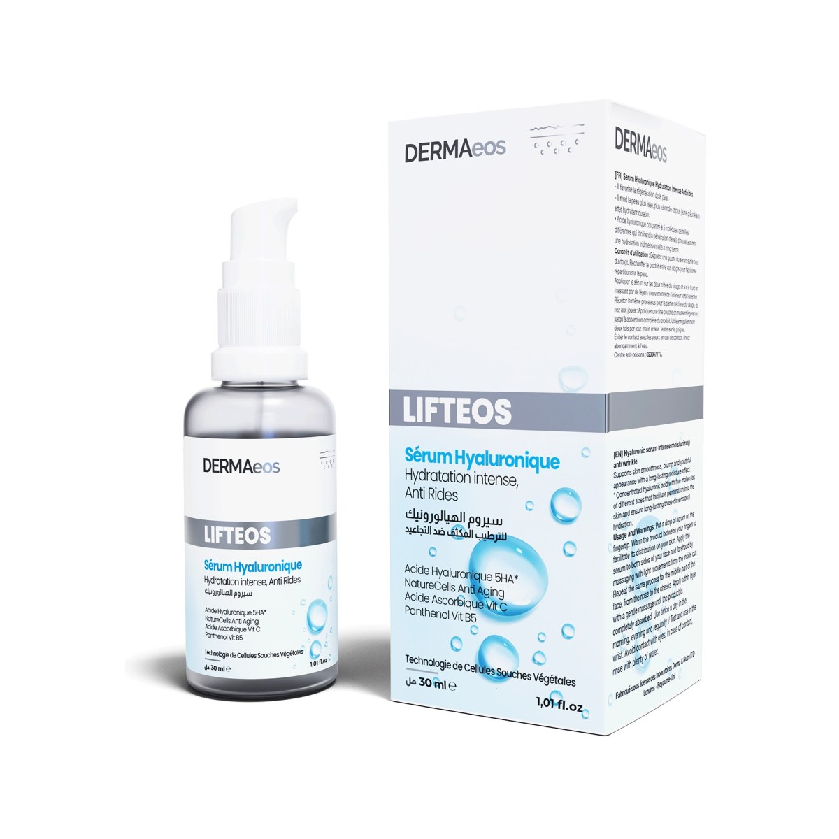 Dermaeos lifteos sérum acide hyaluronique 30 ml