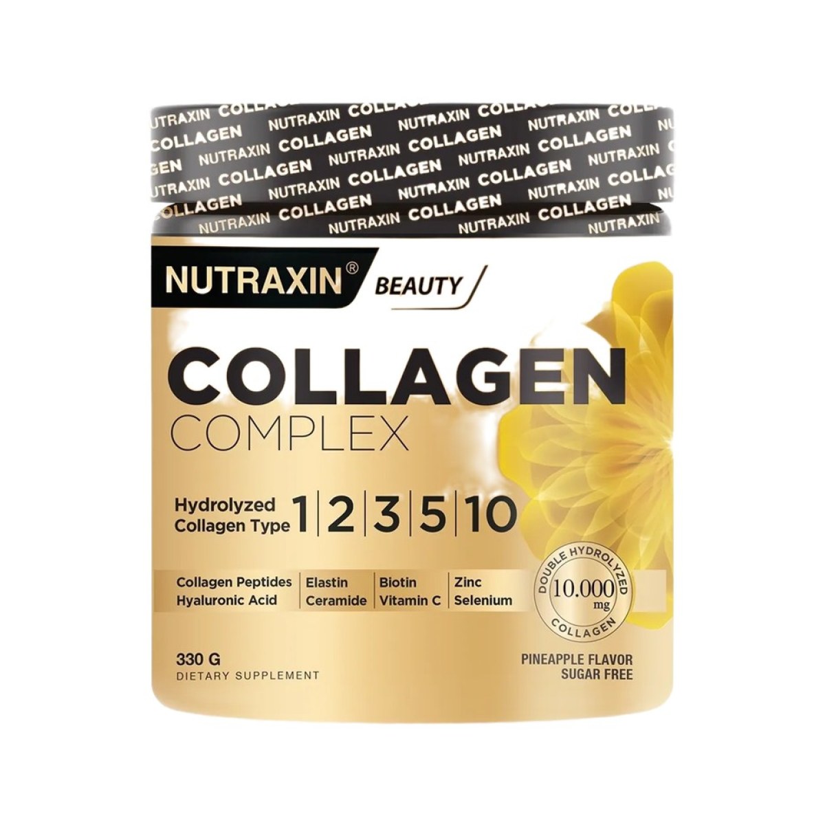 Nutraxin Collagène Hydrolysé Type 1-2-3 + Vitamine C - Poudre 300 g