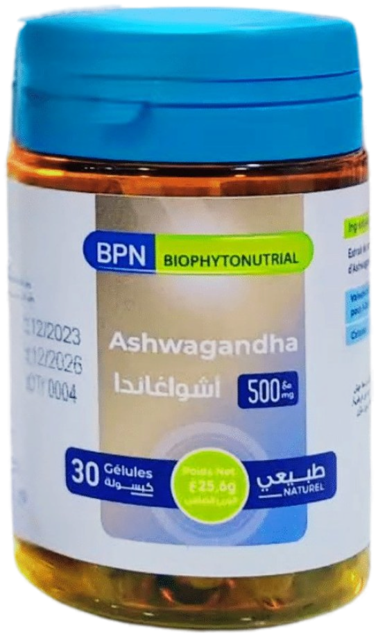 BPN Ashwagandha 500 mg - Boîte de 30