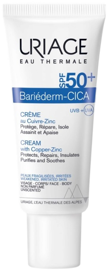 Uriage Bariéderm Cica-Crème SPF50+ au Cuivre-Zinc 40 ml