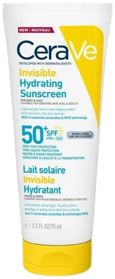 CeraVe Écran Minéral Hydratant Visage SPF50 75 ml