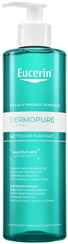 Eucerin DermoPure Clinical Nettoyant Purifiant Visage & Corps - 400 ml