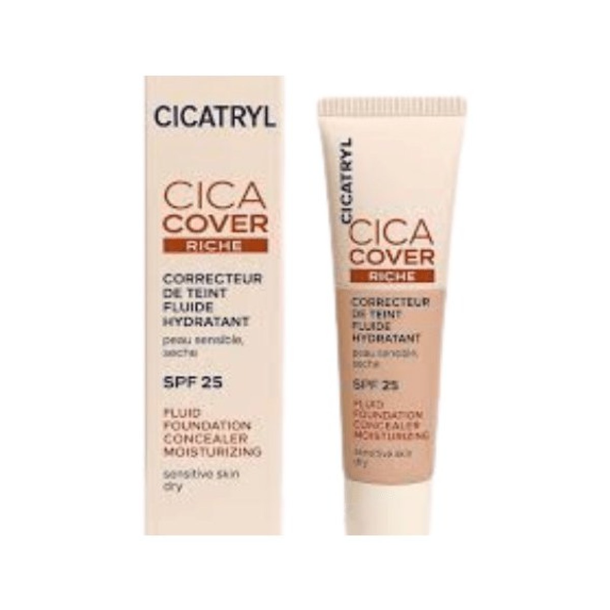 ACM Cicatryl Cica Cover Riche SPF 25 - Correcteur de Teint Fluide 30 ml